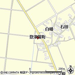 秋田県横手市上境登津羅町周辺の地図