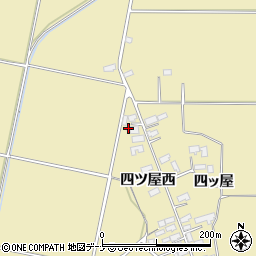 秋田県横手市大雄四ツ屋西99周辺の地図