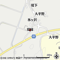 秋田県由利本荘市船岡（堤縁）周辺の地図