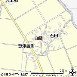 秋田県横手市上境白幡周辺の地図
