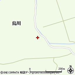 秋田県由利本荘市烏川上烏川周辺の地図