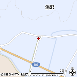 秋田県由利本荘市湯沢湯沢165周辺の地図