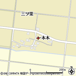 秋田県横手市下境一本木6周辺の地図