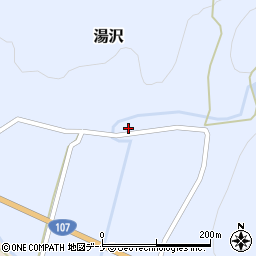 秋田県由利本荘市湯沢湯沢66周辺の地図
