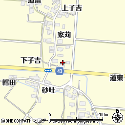 秋田県由利本荘市葛法家苅29周辺の地図