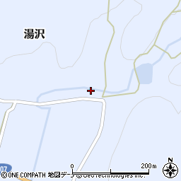秋田県由利本荘市湯沢湯沢74-4周辺の地図