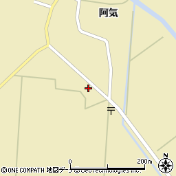 秋田県横手市大雄中館合287周辺の地図