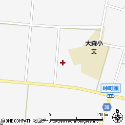 秋田県横手市大森町久保307周辺の地図