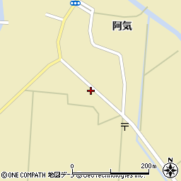 秋田県横手市大雄中館合288周辺の地図