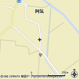 秋田県横手市大雄（中館合）周辺の地図
