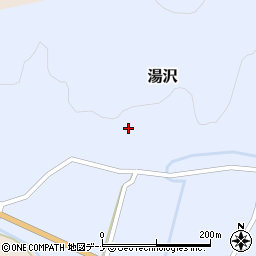 秋田県由利本荘市湯沢湯沢61-1周辺の地図