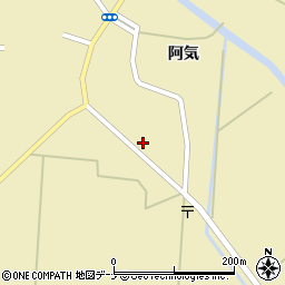 秋田県横手市大雄中館合291周辺の地図