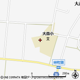 秋田県横手市大森町久保周辺の地図