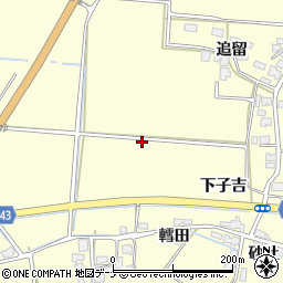 秋田県由利本荘市葛法周辺の地図