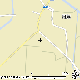 秋田県横手市大雄西館合周辺の地図