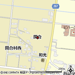 秋田県横手市下境関合周辺の地図