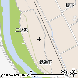 秋田県横手市杉目鉄道下周辺の地図