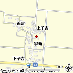 秋田県由利本荘市葛法家苅23周辺の地図