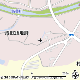 岩手県北上市成田２６地割周辺の地図