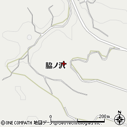 秋田県由利本荘市船岡脇ノ沢周辺の地図