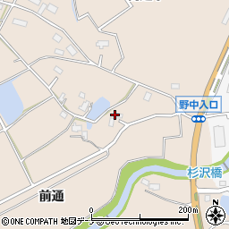 秋田県横手市杉目前通周辺の地図