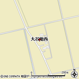 秋田県横手市大雄大谷地西周辺の地図