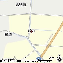 秋田県由利本荘市葛法鶴田周辺の地図