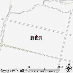 秋田県横手市杉沢野杉沢周辺の地図