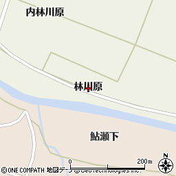 秋田県由利本荘市上野（林川原）周辺の地図