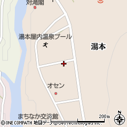 西和賀町役場湯田庁舎　健康管理センター・丑の湯周辺の地図