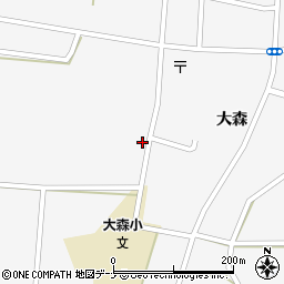 秋田県横手市大森町久保53周辺の地図