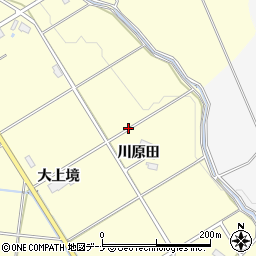 秋田県横手市上境周辺の地図