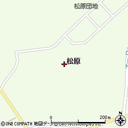 秋田県横手市大森町上溝松原周辺の地図
