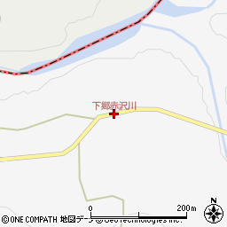 下郷赤沢川周辺の地図