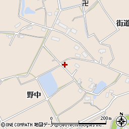 秋田県横手市杉目野中周辺の地図