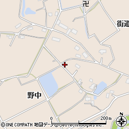 秋田県横手市杉目（野中）周辺の地図