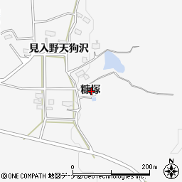 秋田県横手市杉沢糠塚周辺の地図