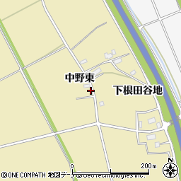 秋田県横手市大雄中野東54-6周辺の地図