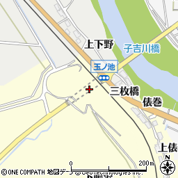 秋田県由利本荘市葛法鳴瀬台周辺の地図
