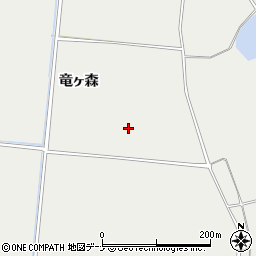 秋田県由利本荘市船岡（竜ヶ森）周辺の地図