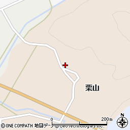 秋田県由利本荘市館栗山76周辺の地図