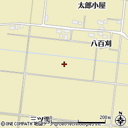 秋田県横手市下境周辺の地図