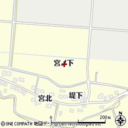 秋田県由利本荘市葛法宮ノ下周辺の地図