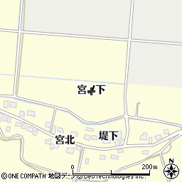 秋田県由利本荘市葛法（宮ノ下）周辺の地図