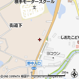 秋田県横手市杉目街道下周辺の地図