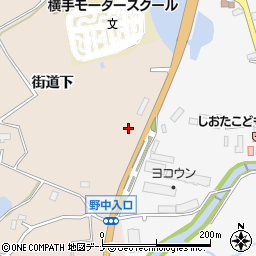秋田県横手市杉目（街道下）周辺の地図