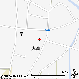 秋田県横手市大森町大森周辺の地図