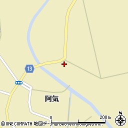 秋田県横手市大雄宮小路21周辺の地図
