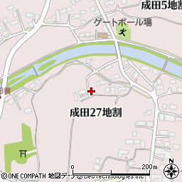 岩手県北上市成田２７地割周辺の地図