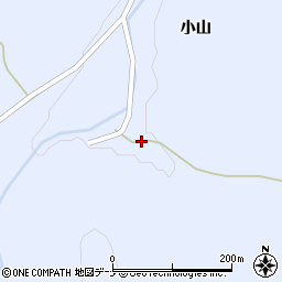 秋田県横手市大森町八沢木（長橋沢）周辺の地図